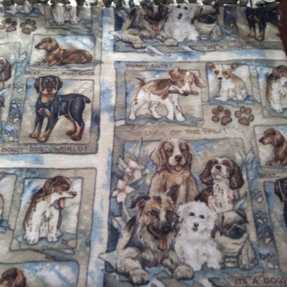 Large Blanket with Various Dogs